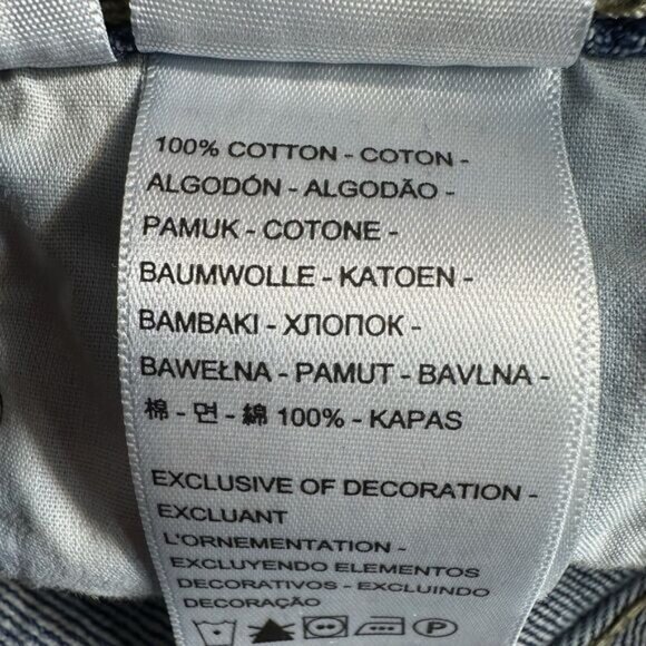 Levi's LOW PRO STRAIGHT Leg Sz 28 Blue Distressed Jeans Denim Pants 29x29.5 - Picture 11 of 13